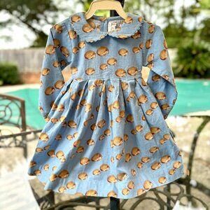 Best Ever! Winter/Fall Rachel Riley Smocked Dress with Hedgehogs, 2
